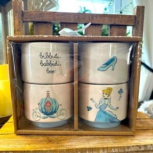 NWT Disney Rae Dunn 2024 Cinderella Stackable Ramekins | Set of 4